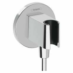 BAUHAUS Hansgrohe Wandanschlussbogen FixFit S ½″, Chrom, Rund