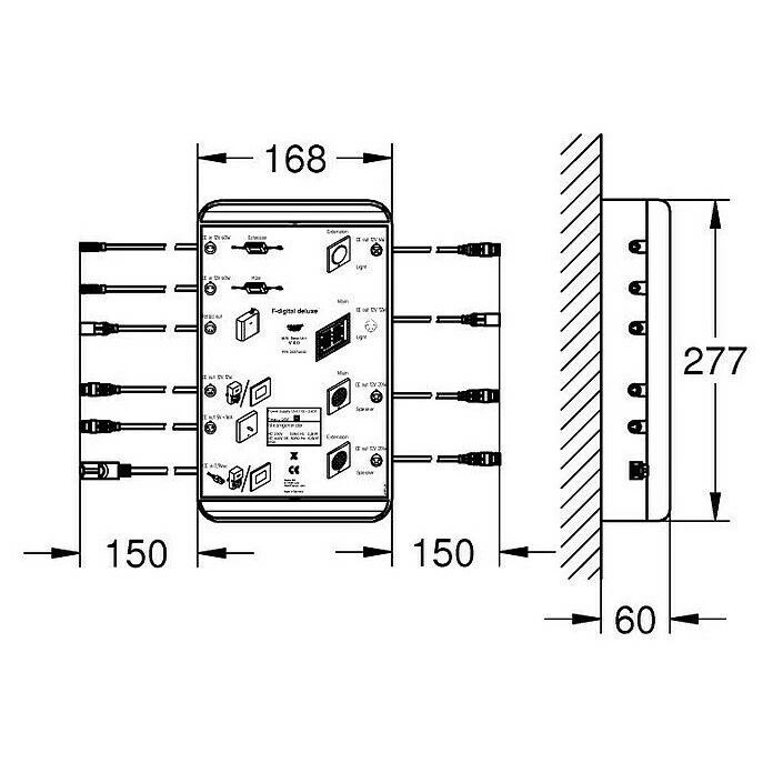 BAUHAUS Grohe F-digital Deluxe Steuereinheit 4.0 Bluetooth F-Series 40 Passend Für: Grohe Deckenbrause Rainshower F-Series 40″ AquaSymphony 4 BAUHAUS Grohe F-digital Deluxe Steuereinheit 4.0 Bluetooth F-Series 40 Passend Für: Grohe Deckenbrause Rainshower F-Series 40″ AquaSymphony – Bild 2