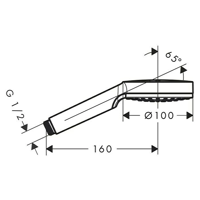 BAUHAUS Hansgrohe Crometta Handbrause 1 Jet Anzahl Funktionen: 1, Durchmesser: 10 Cm, Chrom 4 BAUHAUS Hansgrohe Crometta Handbrause 1 Jet Anzahl Funktionen: 1, Durchmesser: 10 Cm, Chrom – Bild 2