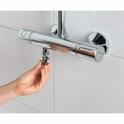 BAUHAUS Puregreen Wassersparverschraubung Geeignet Für: Brausearmaturen, Chrom -Sanitärinstallation Verkaufsladen 12 1255