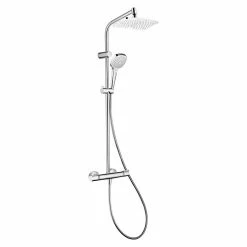 BAUHAUS Hansgrohe Duschsystem My Select E Showerpipe 240 Mit Thermostatarmatur, Lochabstand: 75 Cm - 85 Cm, Anzahl Strahlarten: 3 Stk., Chrom