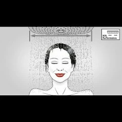 BAUHAUS Hansgrohe Duschsystem My Select E Showerpipe 240 Mit Thermostatarmatur, Lochabstand: 75 Cm - 85 Cm, Anzahl Strahlarten: 3 Stk., Chrom -Sanitärinstallation Verkaufsladen 12 130