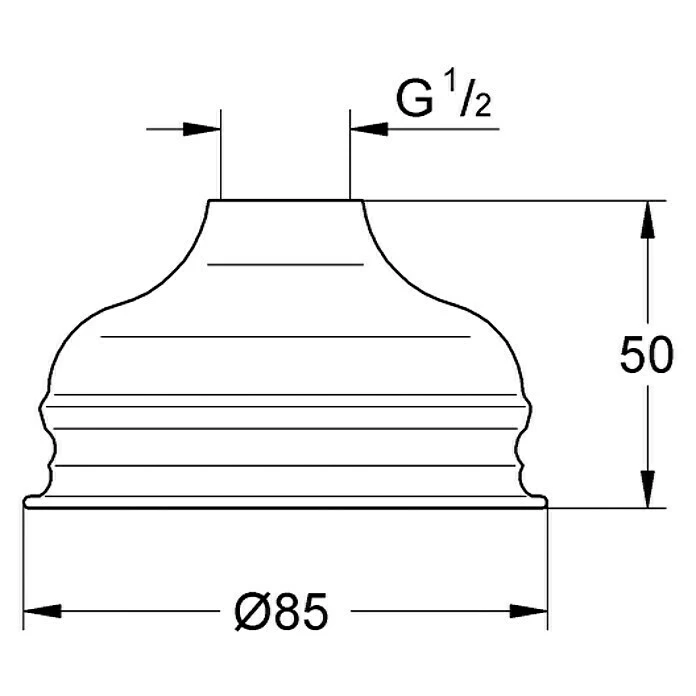 BAUHAUS Grohe Relexa Plus Kopfbrause Durchmesser: 8,5 Cm, Anzahl Funktionen: 1, Chrom 4 BAUHAUS Grohe Relexa Plus Kopfbrause Durchmesser: 8,5 Cm, Anzahl Funktionen: 1, Chrom – Bild 2
