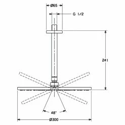 BAUHAUS Hansa Viva Kopfbrausen-Set Durchmesser: 30 Cm, 12 L/min Bei 3 Bar, Deckenmontage, Chrom 5 BAUHAUS Hansa Viva Kopfbrausen-Set Durchmesser: 30 Cm, 12 L/min Bei 3 Bar, Deckenmontage, Chrom -Sanitärinstallation Verkaufsladen 12 1341