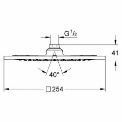 BAUHAUS Grohe Rainshower F-Series 10 Kopfbrause 25,4 X 25,4 Cm, 19 L/min Bei 3 Bar, Anzahl Funktionen: 1, Chrom 5 BAUHAUS Grohe Rainshower F-Series 10 Kopfbrause 25,4 X 25,4 Cm, 19 L/min Bei 3 Bar, Anzahl Funktionen: 1, Chrom -Sanitärinstallation Verkaufsladen 12 1379