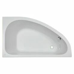 BAUHAUS Camargue Eckbadewanne Houston L X B: 160 X 95 Cm, Rechtsseitig, Sanitäracryl, Weiß