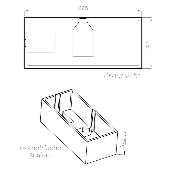 BAUHAUS Ottofond Badewannenträger Punta Passend Für: Badewanne Punta 170 X 75 Cm 4 BAUHAUS Ottofond Badewannenträger Punta Passend Für: Badewanne Punta 170 X 75 Cm – Bild 2