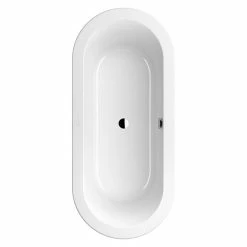 BAUHAUS Villeroy & Boch Loop+Friends Badewanne 180 X 80 Cm, Oval, Ovale Innenform, Sanitäracryl, Weiß