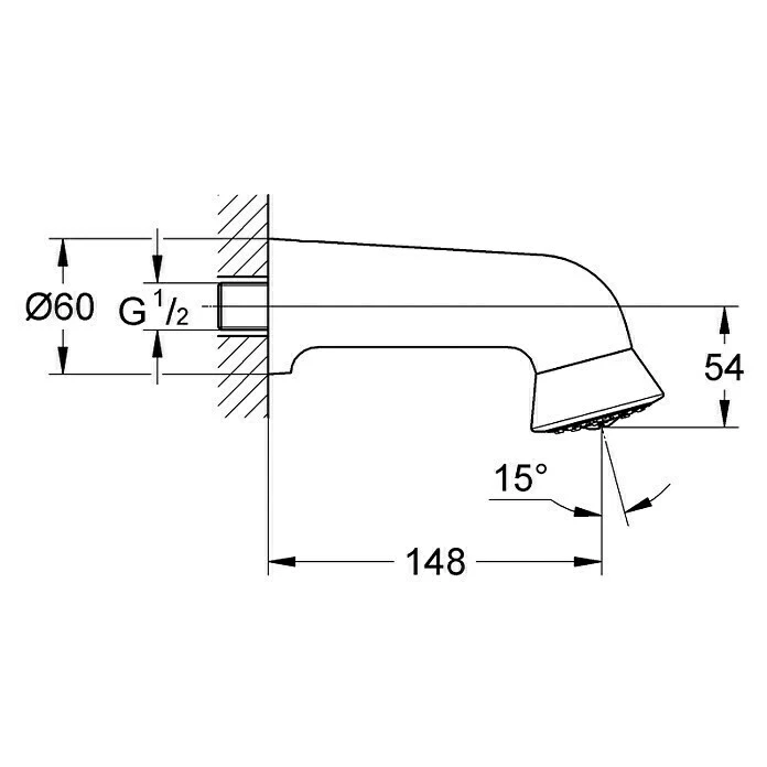 BAUHAUS Grohe Kopfbrause Relexa Plus Anzahl Funktionen: 1, 12 L/min Bei 3 Bar, Chrom 4 BAUHAUS Grohe Kopfbrause Relexa Plus Anzahl Funktionen: 1, 12 L/min Bei 3 Bar, Chrom – Bild 2