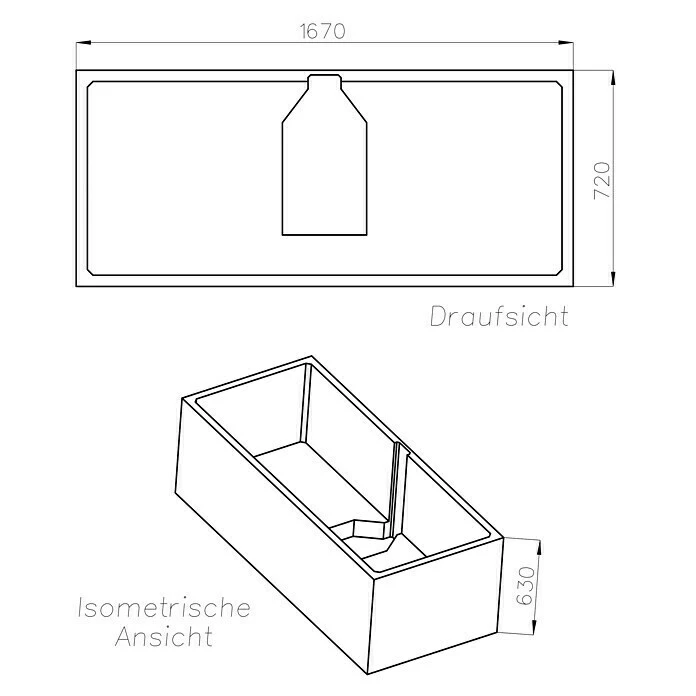 BAUHAUS Ottofond Badewannenträger Atlas Passend Für: Badewanne Atlas 170 X 75 Cm 4 BAUHAUS Ottofond Badewannenträger Atlas Passend Für: Badewanne Atlas 170 X 75 Cm – Bild 2