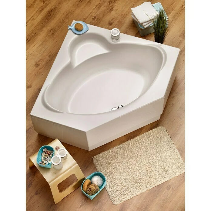 BAUHAUS Ottofond Eckbadewanne Agadir 125 X 125 Cm, Sanitäracryl, Weiß 3 BAUHAUS Ottofond Eckbadewanne Agadir 125 X 125 Cm, Sanitäracryl, Weiß