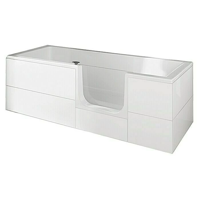 BAUHAUS Camargue Badewanne Open-The-Door Linksseitig, L X B: 180 X 80 Cm, Mit Glastür 3 BAUHAUS Camargue Badewanne Open-The-Door Linksseitig, L X B: 180 X 80 Cm, Mit Glastür