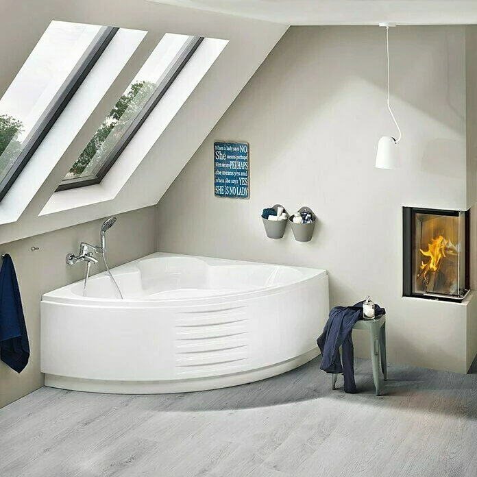 BAUHAUS Camargue Nimes Eckbadewanne L X B: 150 X 150 Cm, 238 L, Sanitäracryl 4 BAUHAUS Camargue Nimes Eckbadewanne L X B: 150 X 150 Cm, 238 L, Sanitäracryl – Bild 2