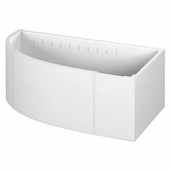 BAUHAUS Camargue Badewannenträger Houston 157 X 92 Cm, Links, Expandiertes Polystyrol, Weiß