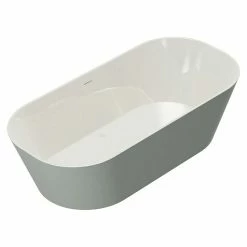 BAUHAUS Camargue Freistehende Badewanne Torino L X B: 170 X 80 Cm, 268 L, Sanitäracryl, Kieselgrau/Weiß -Sanitärinstallation Verkaufsladen 12 1577