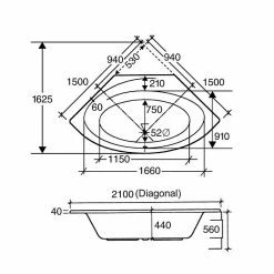 BAUHAUS Ottofond Eckbadewanne Almeria 150 X 150 Cm, Sanitäracryl, Weiß 7 BAUHAUS Ottofond Eckbadewanne Almeria 150 X 150 Cm, Sanitäracryl, Weiß -Sanitärinstallation Verkaufsladen 12 1581