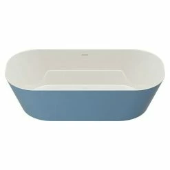 BAUHAUS Camargue Freistehende Badewanne Torino L X B: 170 X 80 Cm, 268 L, Sanitäracryl, Blau/Weiß -Sanitärinstallation Verkaufsladen 12 1606