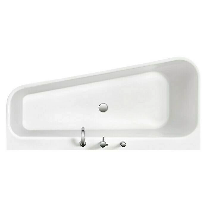 BAUHAUS Ottofond Badewanne Debby 155 X 75 Cm, Rechtsseitig, Mit Ab- & Überlaufgarnitur & Wannenrandarmatur, Sanitäracryl, Weiß 4 BAUHAUS Ottofond Badewanne Debby 155 X 75 Cm, Rechtsseitig, Mit Ab- & Überlaufgarnitur & Wannenrandarmatur, Sanitäracryl, Weiß – Bild 2
