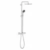 BAUHAUS Grohe Duschsystem 250 Mit Thermostatarmatur, Lochabstand: 101,6 Cm, Anzahl Strahlarten: 2 Stk., Chrom -Sanitärinstallation Verkaufsladen 12 161