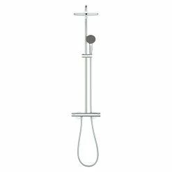 BAUHAUS Grohe Duschsystem 250 Mit Thermostatarmatur, Lochabstand: 101,6 Cm, Anzahl Strahlarten: 2 Stk., Chrom -Sanitärinstallation Verkaufsladen 12 162