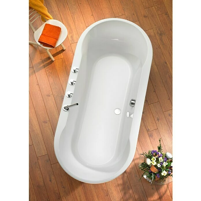 BAUHAUS Ottofond Badewanne Sonora 180 X 80 Cm, Sanitäracryl, Weiß 3 BAUHAUS Ottofond Badewanne Sonora 180 X 80 Cm, Sanitäracryl, Weiß