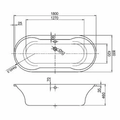 BAUHAUS Ottofond Badewanne Sonora 180 X 80 Cm, Sanitäracryl, Weiß 7 BAUHAUS Ottofond Badewanne Sonora 180 X 80 Cm, Sanitäracryl, Weiß -Sanitärinstallation Verkaufsladen 12 1644