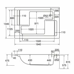 BAUHAUS Ottofond Badewanne Ontario 195 X 135 Cm, Sanitäracryl, Weiß 8 BAUHAUS Ottofond Badewanne Ontario 195 X 135 Cm, Sanitäracryl, Weiß -Sanitärinstallation Verkaufsladen 12 1688