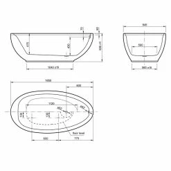 BAUHAUS Ottofond Freistehende Badewanne Crystal 185 X 95 Cm, Sanitäracryl, Weiß 7 BAUHAUS Ottofond Freistehende Badewanne Crystal 185 X 95 Cm, Sanitäracryl, Weiß -Sanitärinstallation Verkaufsladen 12 1706