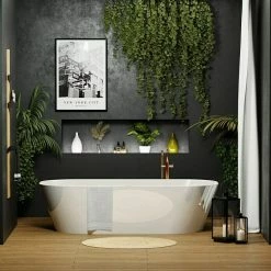 BAUHAUS Camargue Freistehende Badewanne Torino L X B: 170 X 80 Cm, 268 L, Sanitäracryl, Weiß -Sanitärinstallation Verkaufsladen 12 1732