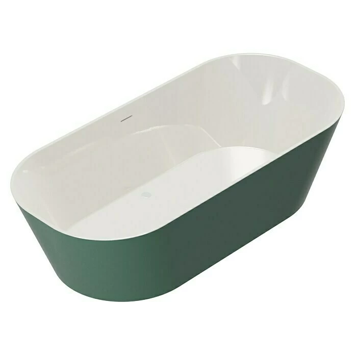 BAUHAUS Camargue Freistehende Badewanne Torino L X B: 170 X 80 Cm, 268 L, Sanitäracryl, Grün/Weiß 6 BAUHAUS Camargue Freistehende Badewanne Torino L X B: 170 X 80 Cm, 268 L, Sanitäracryl, Grün/Weiß – Bild 4