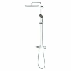 BAUHAUS Grohe Vitalio Start Duschsystem Typ 2 Mit Thermostatarmatur, Lochabstand: 101,6 Cm, Chrom -Sanitärinstallation Verkaufsladen 12 175