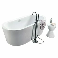 BAUHAUS Camargue Freistehende Badewanne Style 180 X 80 Cm, Sanitäracryl, Weiß -Sanitärinstallation Verkaufsladen 12 1760