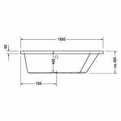 BAUHAUS Duravit Badewanne Paiova 180 X 140 Cm, Raumecke Rechts, Sanitäracryl, Weiß -Sanitärinstallation Verkaufsladen 12 1819