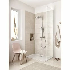 BAUHAUS Grohe Vitalio Start Handbrause 100 Anzahl Funktionen: 2, Durchmesser: 10 Cm, Chrom -Sanitärinstallation Verkaufsladen 12 182