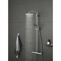 BAUHAUS Grohe Vitalio Start Handbrause 100 Anzahl Funktionen: 2, Durchmesser: 10 Cm, Chrom -Sanitärinstallation Verkaufsladen 12 183