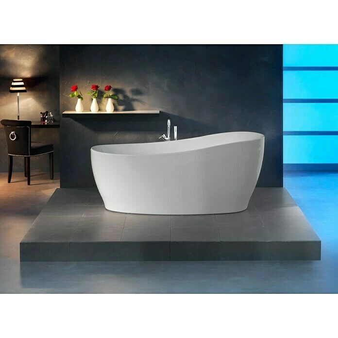 BAUHAUS Ottofond Freistehende Badewanne Domani 180 X 85 Cm, Sanitäracryl, Weiß 3 BAUHAUS Ottofond Freistehende Badewanne Domani 180 X 85 Cm, Sanitäracryl, Weiß