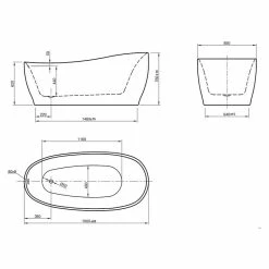 BAUHAUS Ottofond Freistehende Badewanne Domani 180 X 85 Cm, Sanitäracryl, Weiß 9 BAUHAUS Ottofond Freistehende Badewanne Domani 180 X 85 Cm, Sanitäracryl, Weiß -Sanitärinstallation Verkaufsladen 12 1834