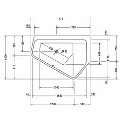 BAUHAUS Duravit Badewanne Paiova 5 177 X 130 Cm, Raumecke Rechts, Sanitäracryl, Weiß 8 BAUHAUS Duravit Badewanne Paiova 5 177 X 130 Cm, Raumecke Rechts, Sanitäracryl, Weiß -Sanitärinstallation Verkaufsladen 12 1878