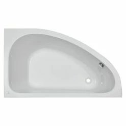 BAUHAUS Camargue Eckbadewanne Houston L X B: 160 X 95 Cm, Linksseitig, Sanitäracryl, Weiß
