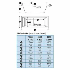 BAUHAUS Ottofond Badewanne Atlas 180 X 80 Cm, Sanitäracryl, Weiß -Sanitärinstallation Verkaufsladen 12 1958