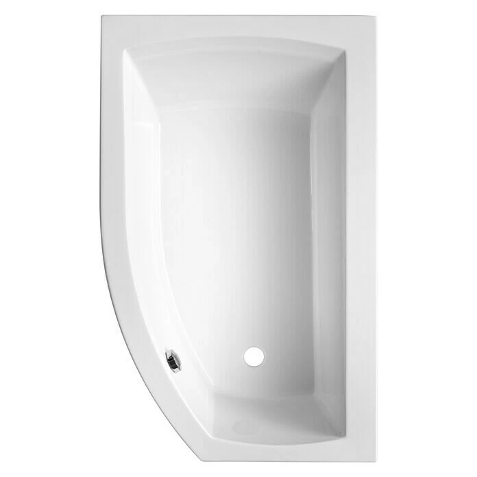 BAUHAUS Ottofond Badewanne Juno B Linksseitig, 160 X 98/63 X 45 Cm, Sanitäracryl, Weiß 4 BAUHAUS Ottofond Badewanne Juno B Linksseitig, 160 X 98/63 X 45 Cm, Sanitäracryl, Weiß – Bild 2