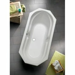 BAUHAUS Ottofond Badewanne Dakar 180 X 85 Cm, Sanitäracryl, Weiß