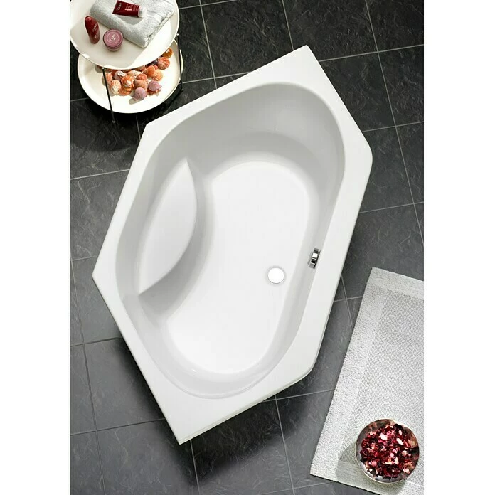 BAUHAUS Ottofond Eckbadewanne Tallinn 130 X 130 Cm, Sanitäracryl, Weiß 3 BAUHAUS Ottofond Eckbadewanne Tallinn 130 X 130 Cm, Sanitäracryl, Weiß
