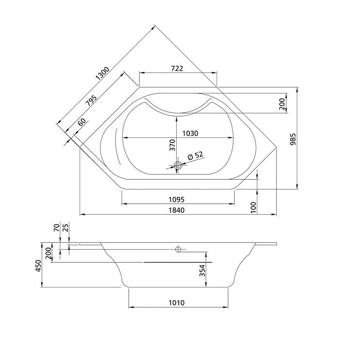 BAUHAUS Ottofond Eckbadewanne Tallinn 130 X 130 Cm, Sanitäracryl, Weiß 5 BAUHAUS Ottofond Eckbadewanne Tallinn 130 X 130 Cm, Sanitäracryl, Weiß – Bild 3