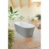 BAUHAUS Camargue Freistehende Badewanne Torino L X B: 170 X 80 Cm, 268 L, Sanitäracryl, Platingrau/Weiß -Sanitärinstallation Verkaufsladen 12 2063