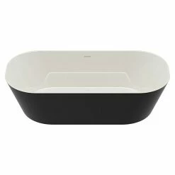 BAUHAUS Camargue Freistehende Badewanne Torino L X B: 170 X 80 Cm, 268 L, Sanitäracryl, Schwarz/Weiß -Sanitärinstallation Verkaufsladen 12 2071