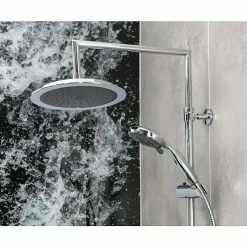 BAUHAUS Mixomat Duschsystem Dallas Mit Umsteller, Lochabstand: 67 Cm, Anzahl Strahlarten: 5 Stk., Chrom/Anthrazit -Sanitärinstallation Verkaufsladen 12 208