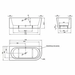 BAUHAUS Ottofond Badewanne Siesta Corner Rechtsseitig, 178 X 78 Cm, Sanitäracryl, Schwarz/Weiß 7 BAUHAUS Ottofond Badewanne Siesta Corner Rechtsseitig, 178 X 78 Cm, Sanitäracryl, Schwarz/Weiß -Sanitärinstallation Verkaufsladen 12 2105