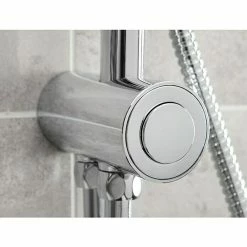 BAUHAUS Mixomat Duschsystem Dallas Mit Umsteller, Lochabstand: 67 Cm, Anzahl Strahlarten: 5 Stk., Chrom/Anthrazit -Sanitärinstallation Verkaufsladen 12 211