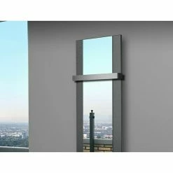 BAUHAUS Designheizkörper Singapur 47 X 120 Cm, Mit 1 Handtuchhalter (50 Mm), 799 W Bei 75/65/20 °C, Moonstone-Grau -Sanitärinstallation Verkaufsladen 12 2126